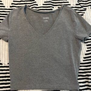 Grey crop top